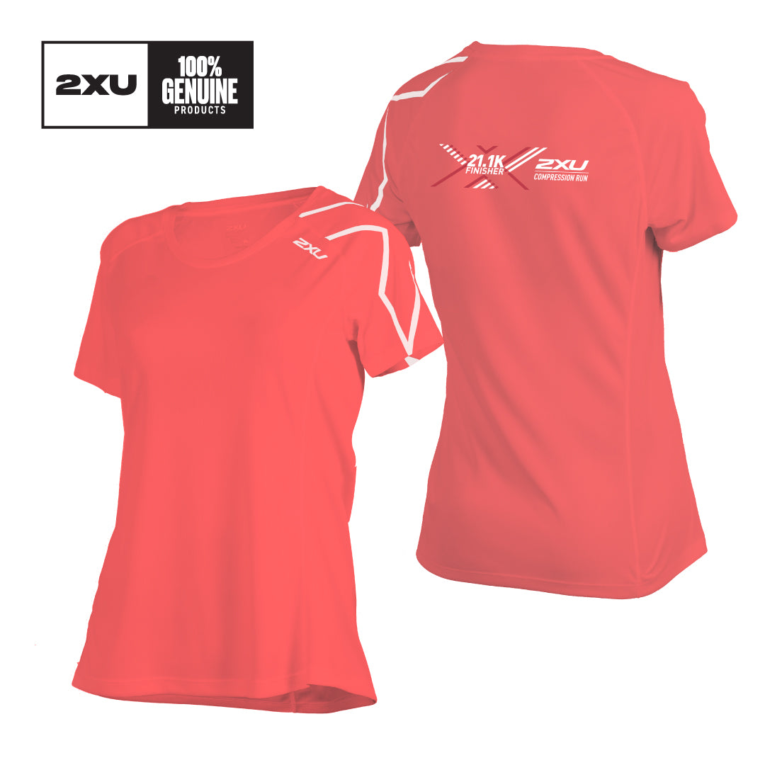 2XU Women Active Tee (Vermilion Red)