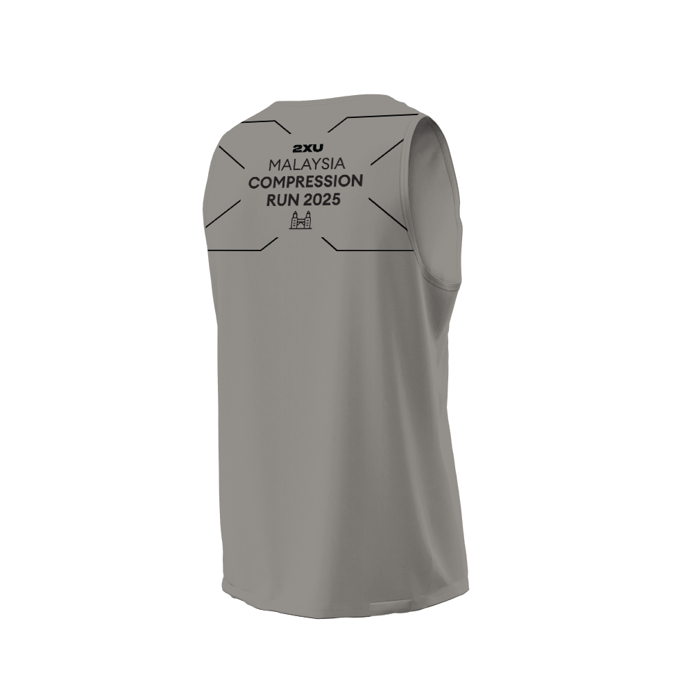 2XU Men Aero Singlet (Carbon)