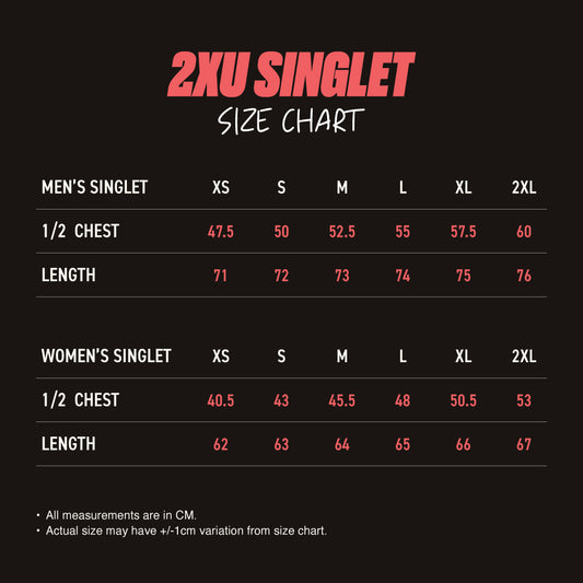 2XU Women Active Singlet (Vermilion Red)