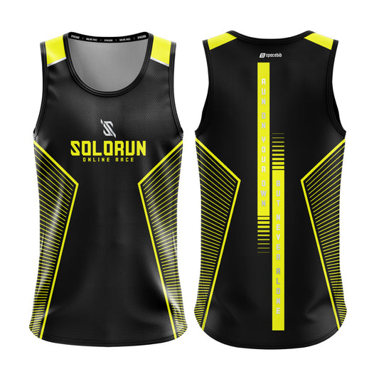 Solo Run Night Running Singlet (Reflective)