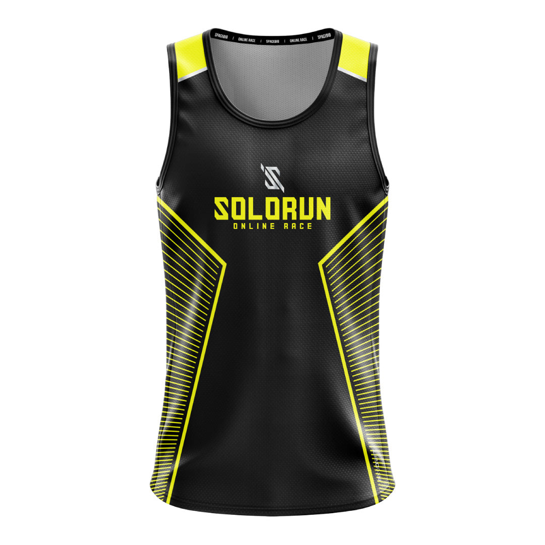 Solo Run Night Running Singlet (Reflective)