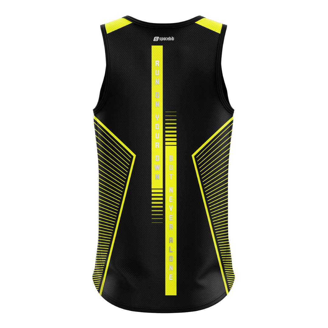 Solo Run Night Running Singlet (Reflective)