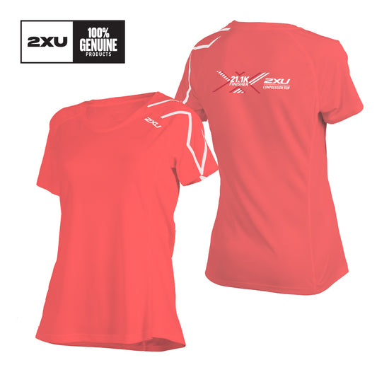 2XU Women Active Tee (Vermilion Red)