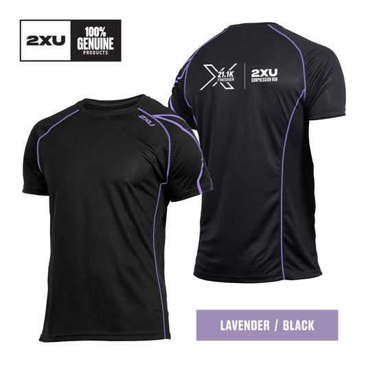 2XU Men Active Tee (Lavender/Black)