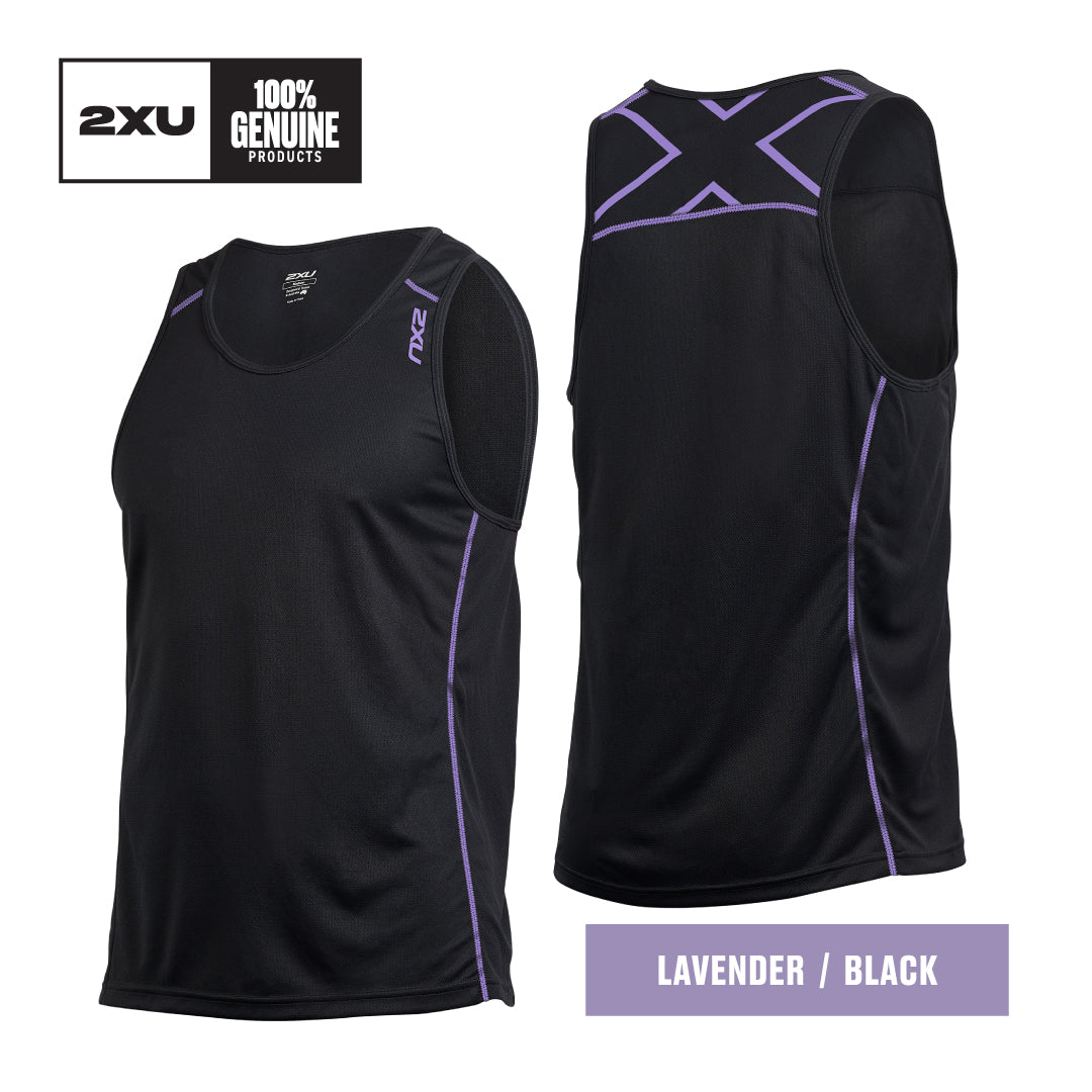 2XU Men Active Tank (Lavender/Black)