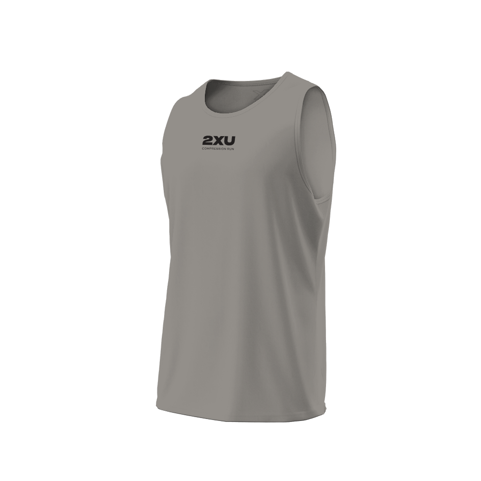 2XU Men Aero Singlet (Carbon)