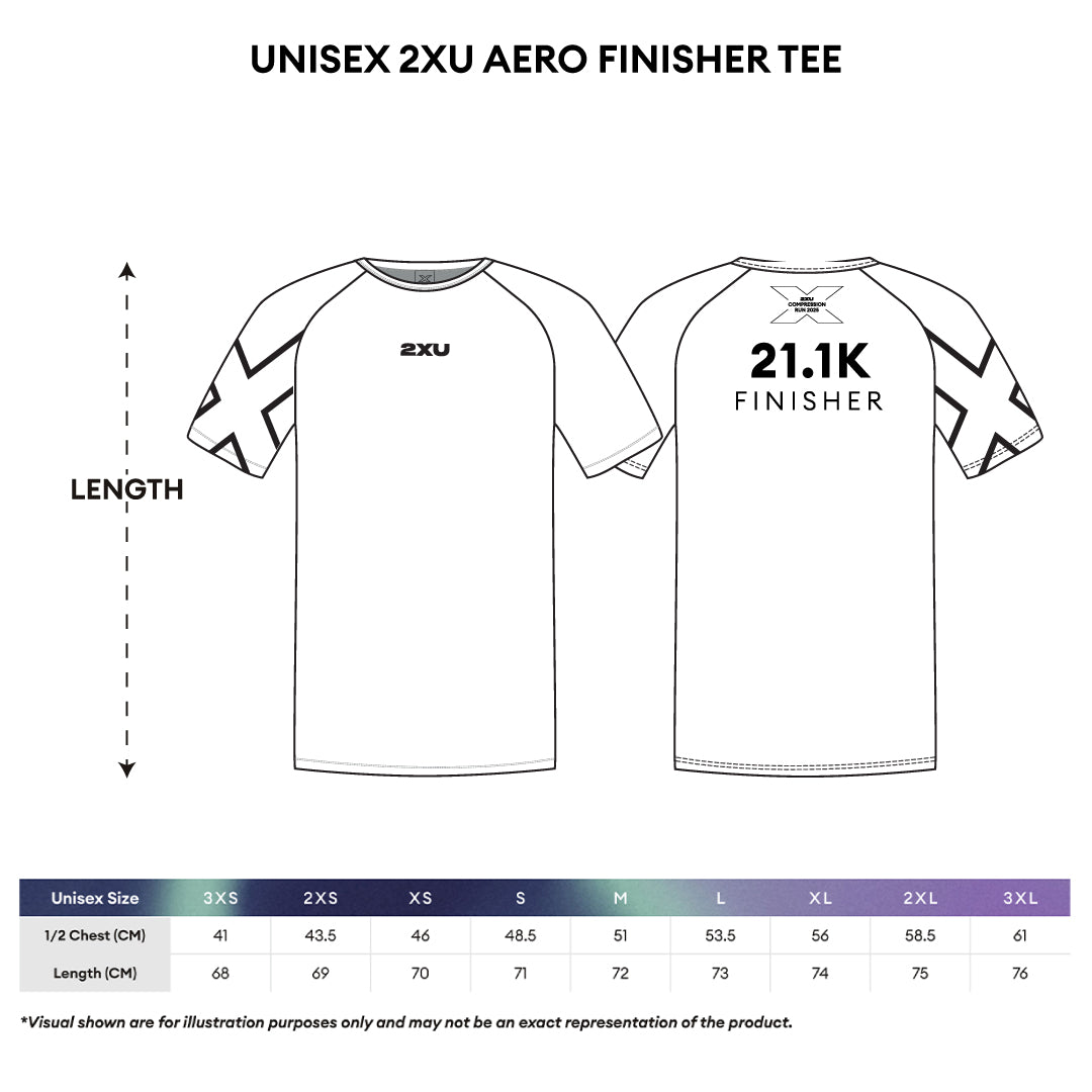 2XU Unisex Finisher Tee (Black)
