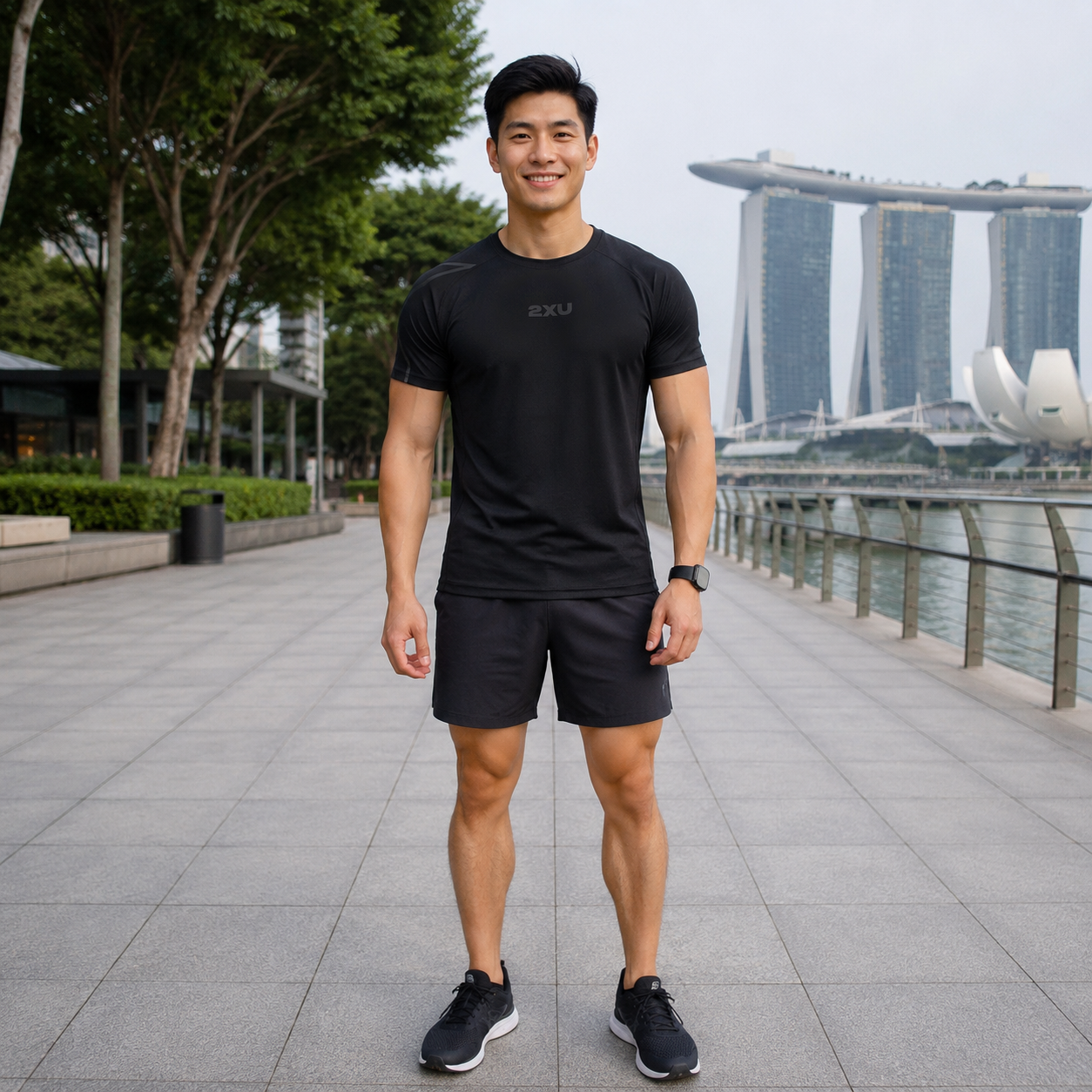 2XU Unisex Finisher Tee (Black)