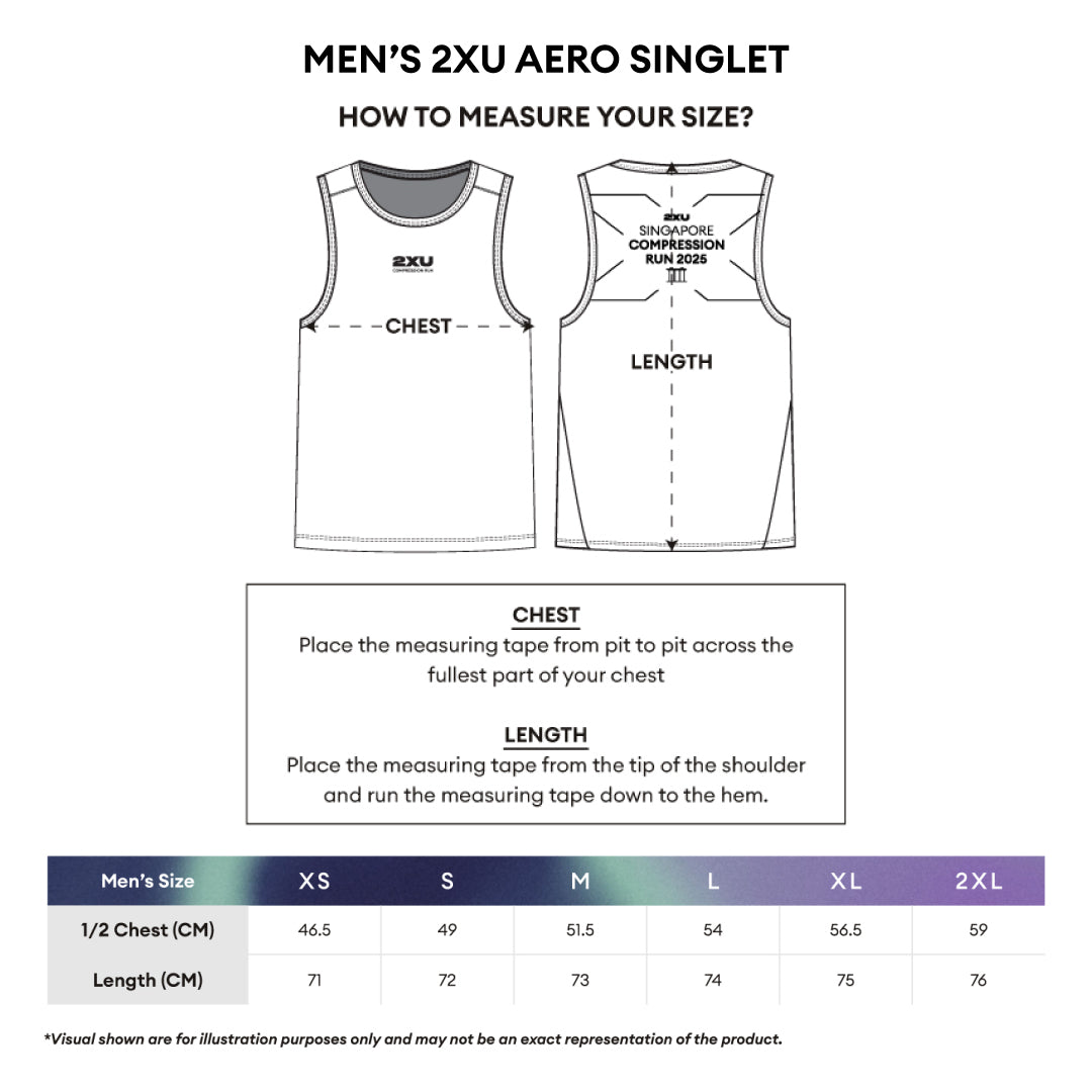 2XU Men Aero Singlet (Green)