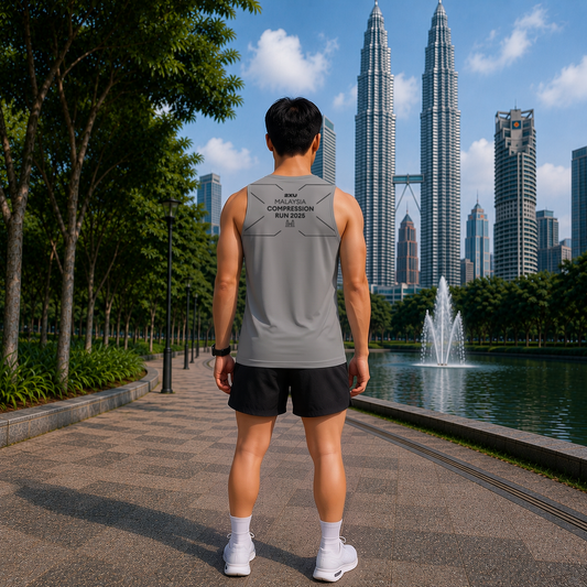 2XU Men Aero Singlet (Carbon)