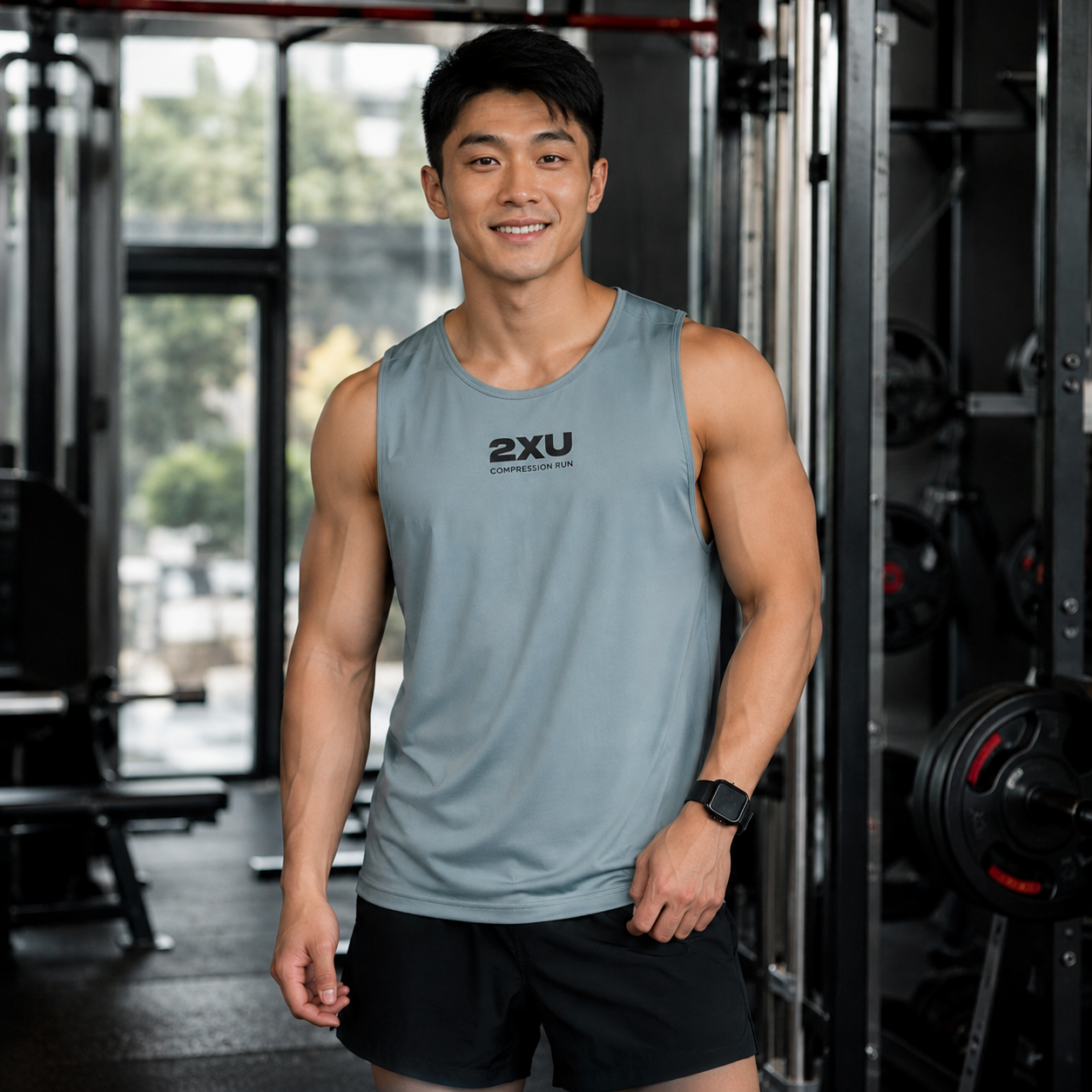 2XU Men Aero Singlet (Green)