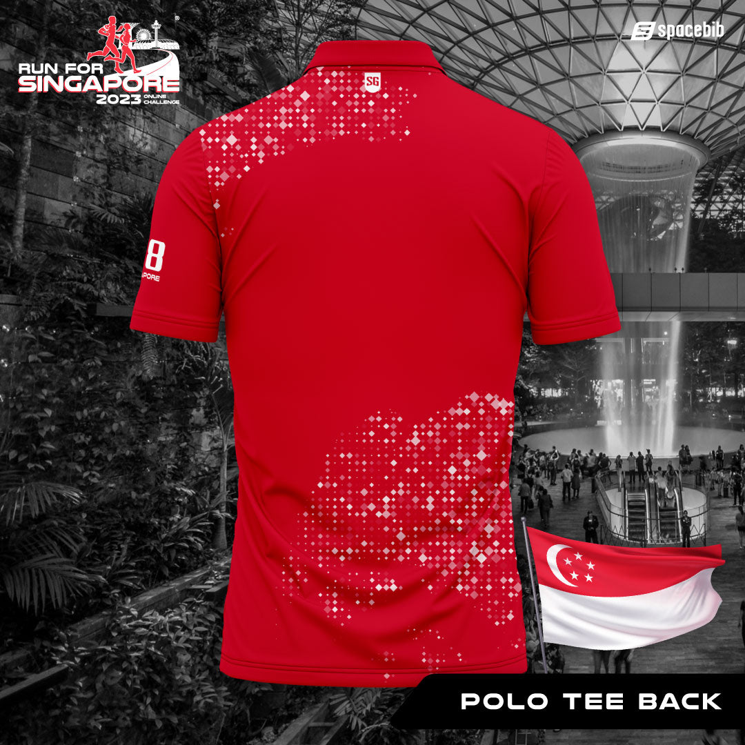 Run For Singapore Polo Tee (Red)