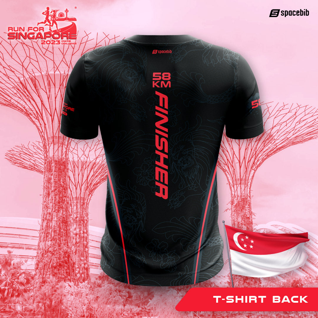 Run For Singapore SG58 Tee (Black)