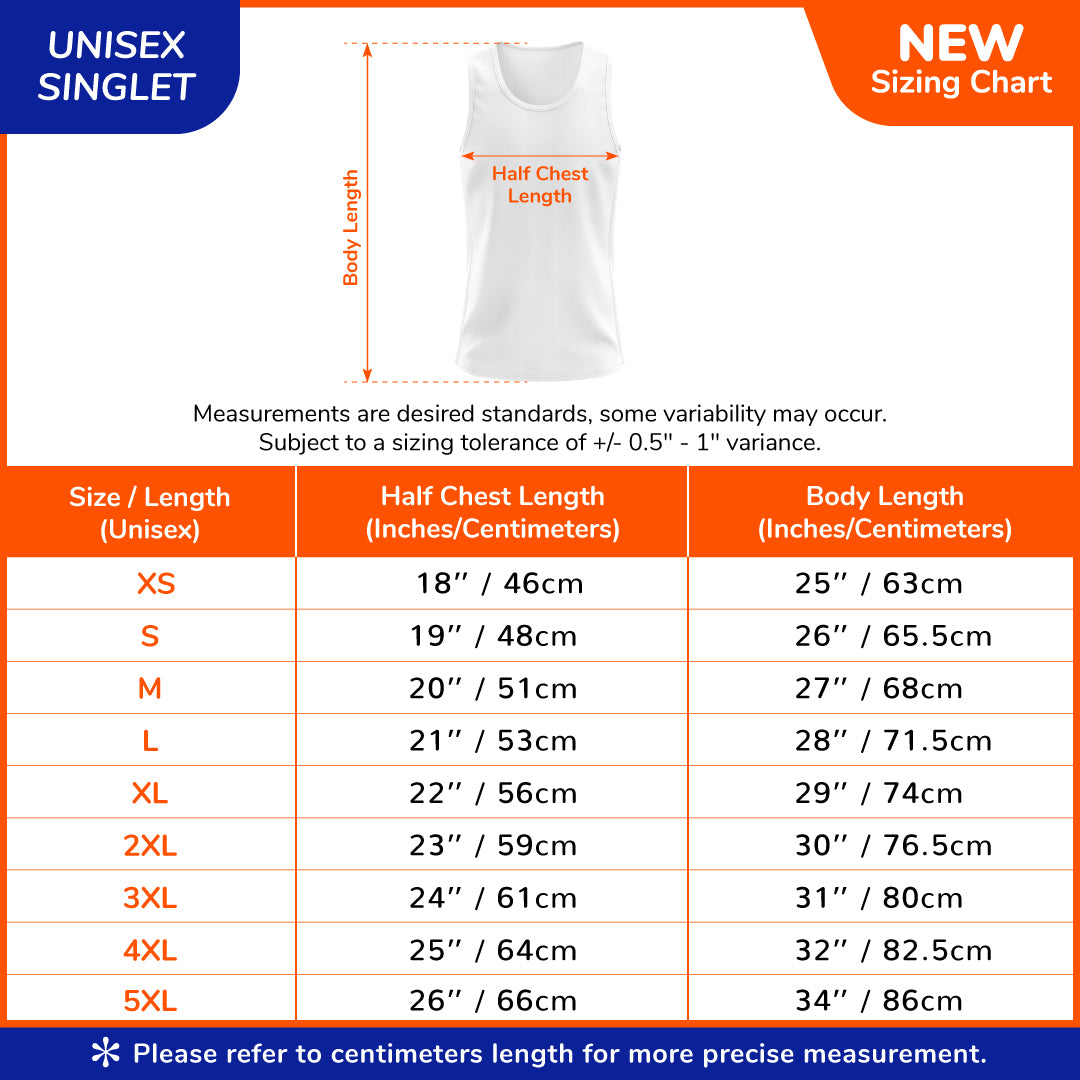 Run For Singapore® Unisex Singlet (Red)