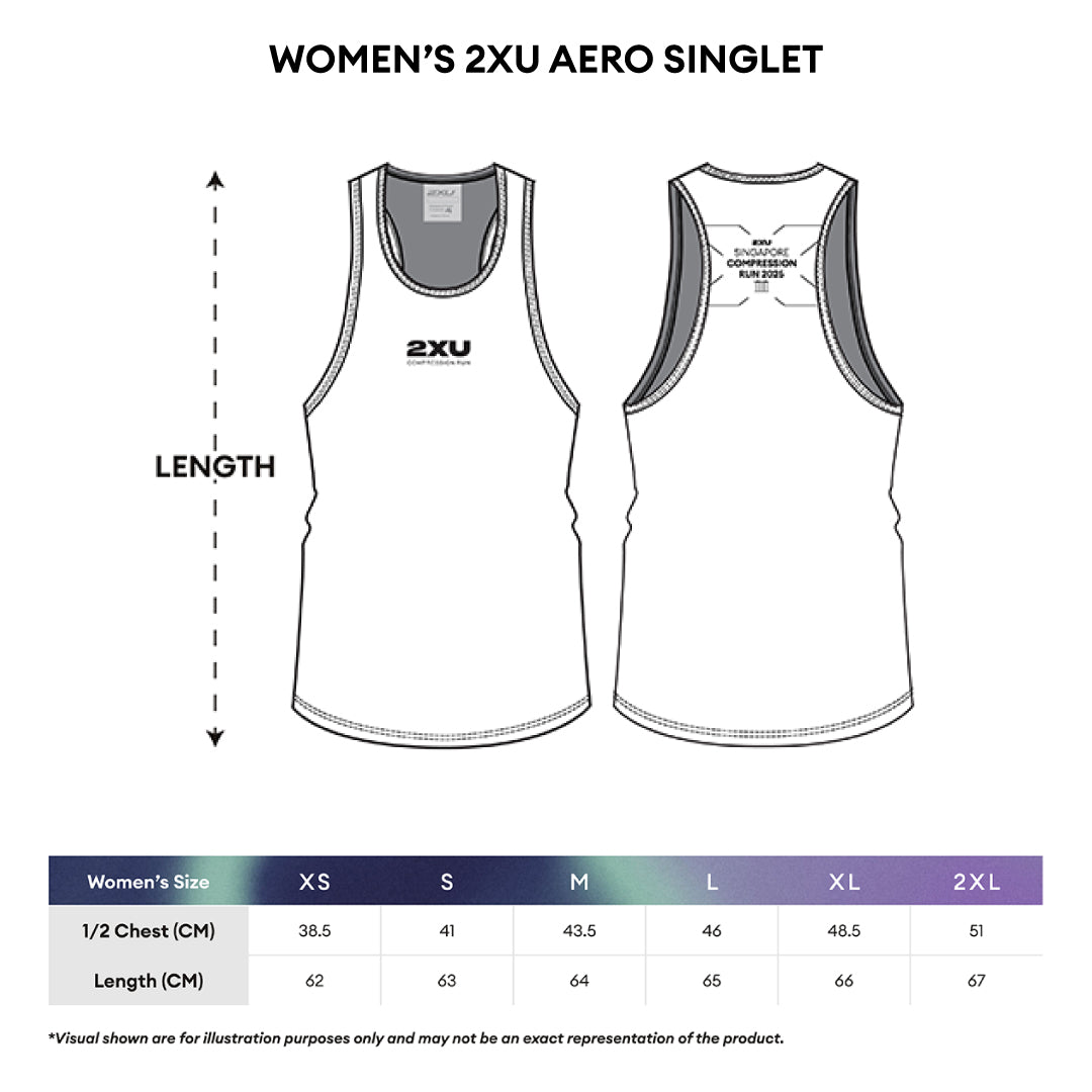 2XU Women Aero Singlet (Yellow)