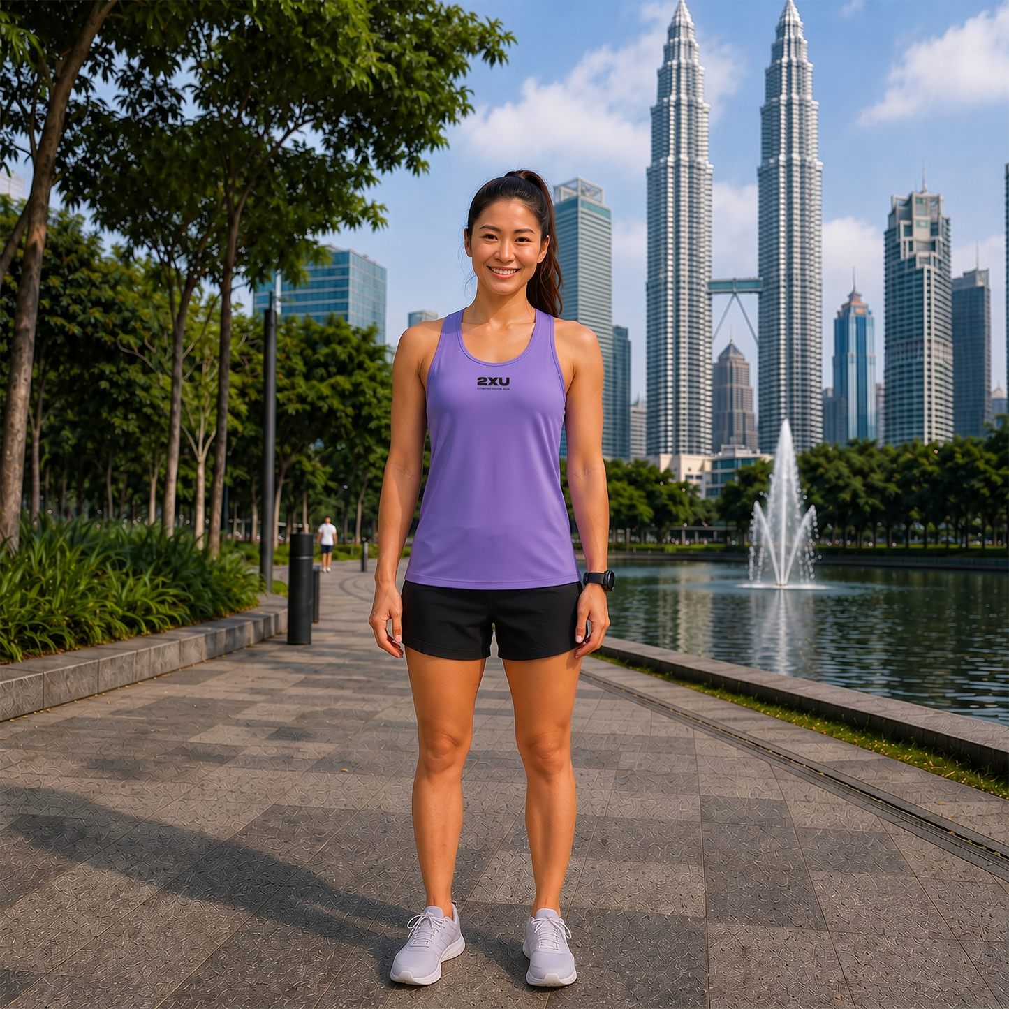 2XU Women Aero Singlet (Grape Fizz)