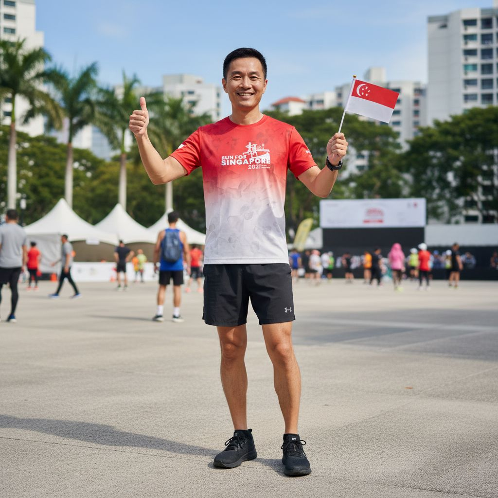 Run For Singapore 56KM Finisher T-Shirt