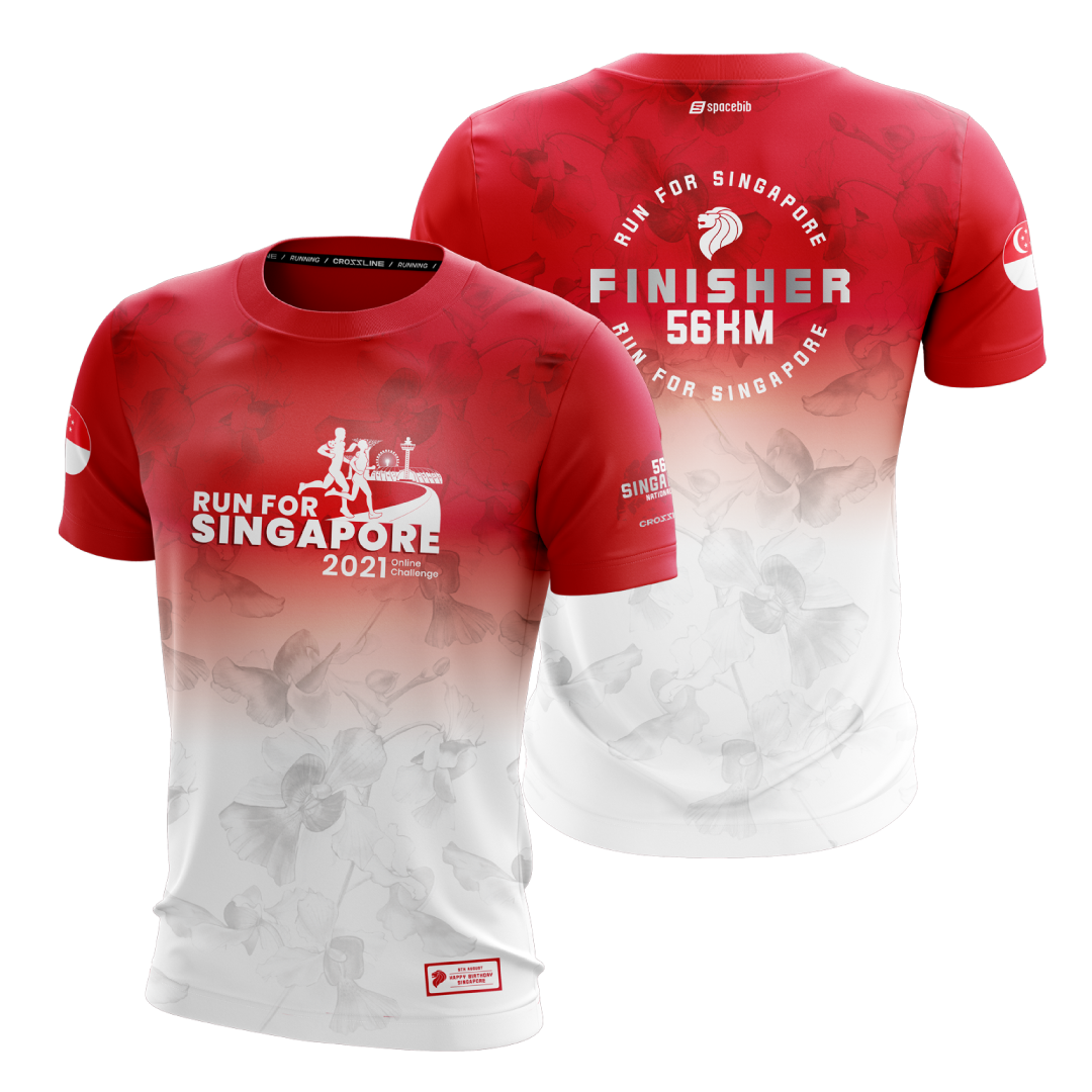 Run For Singapore 56KM Finisher T-Shirt