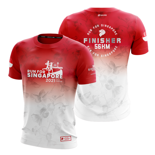 Run For Singapore 56KM Finisher T-Shirt