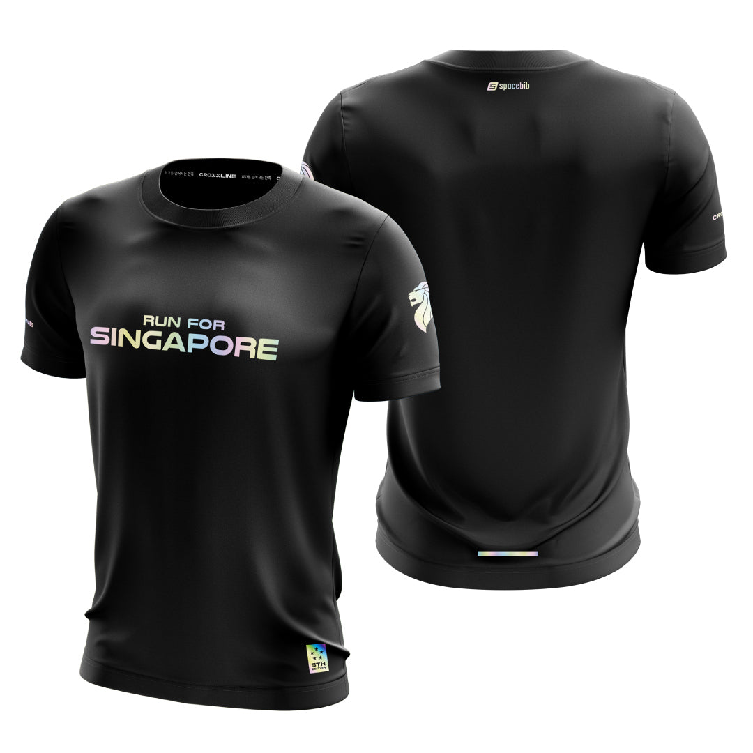 Run For Singapore Holographic Unisex T-Shirt