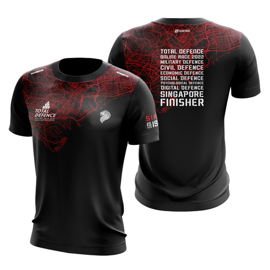 Total Defence Black Finisher Tee